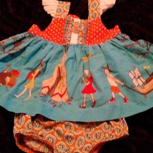 Elanor Rose Thanksgiving outfit.